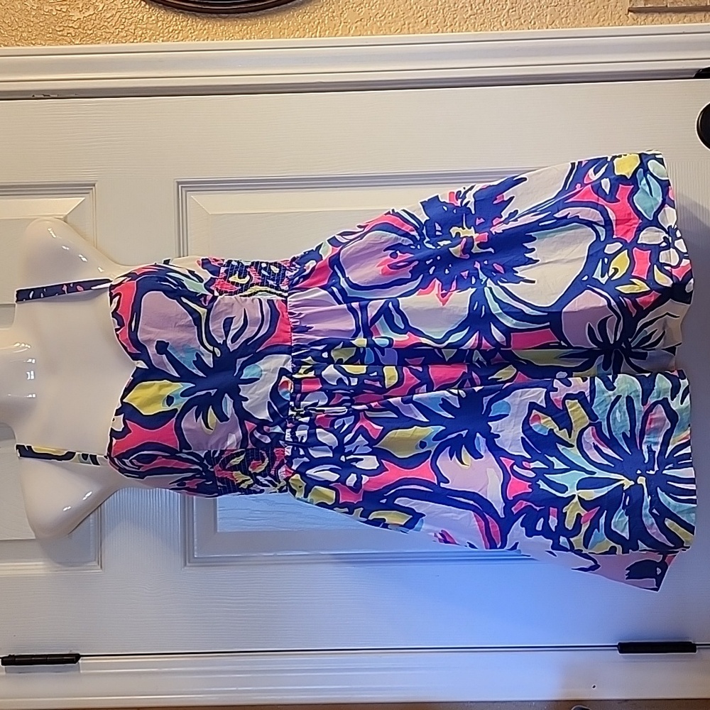 Lilly Pulitzer Christine Dress with Pockets Tropical Pink Catwalkin Women's Sz 4